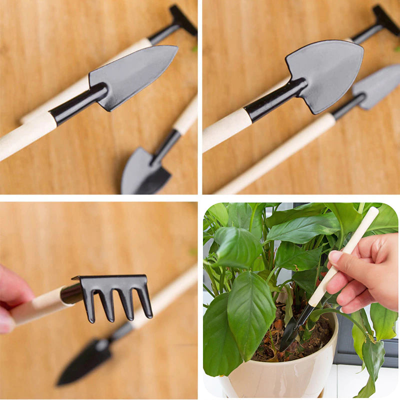 3 pcs Mini Shovel Spade Rake Garden Tool - Garden Seater