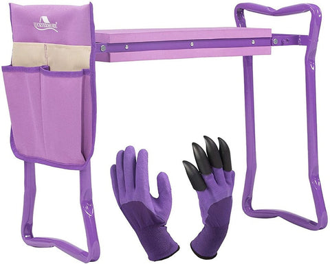 Garden Foldable Kneeler & Seater + Tools Bag - Garden Seater