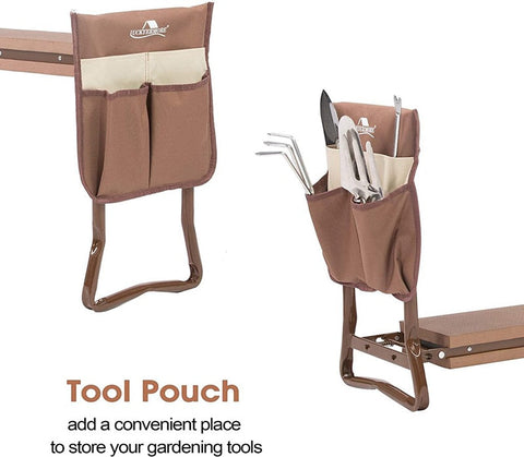 Garden Foldable Kneeler & Seater + Tools Bag - Garden Seater