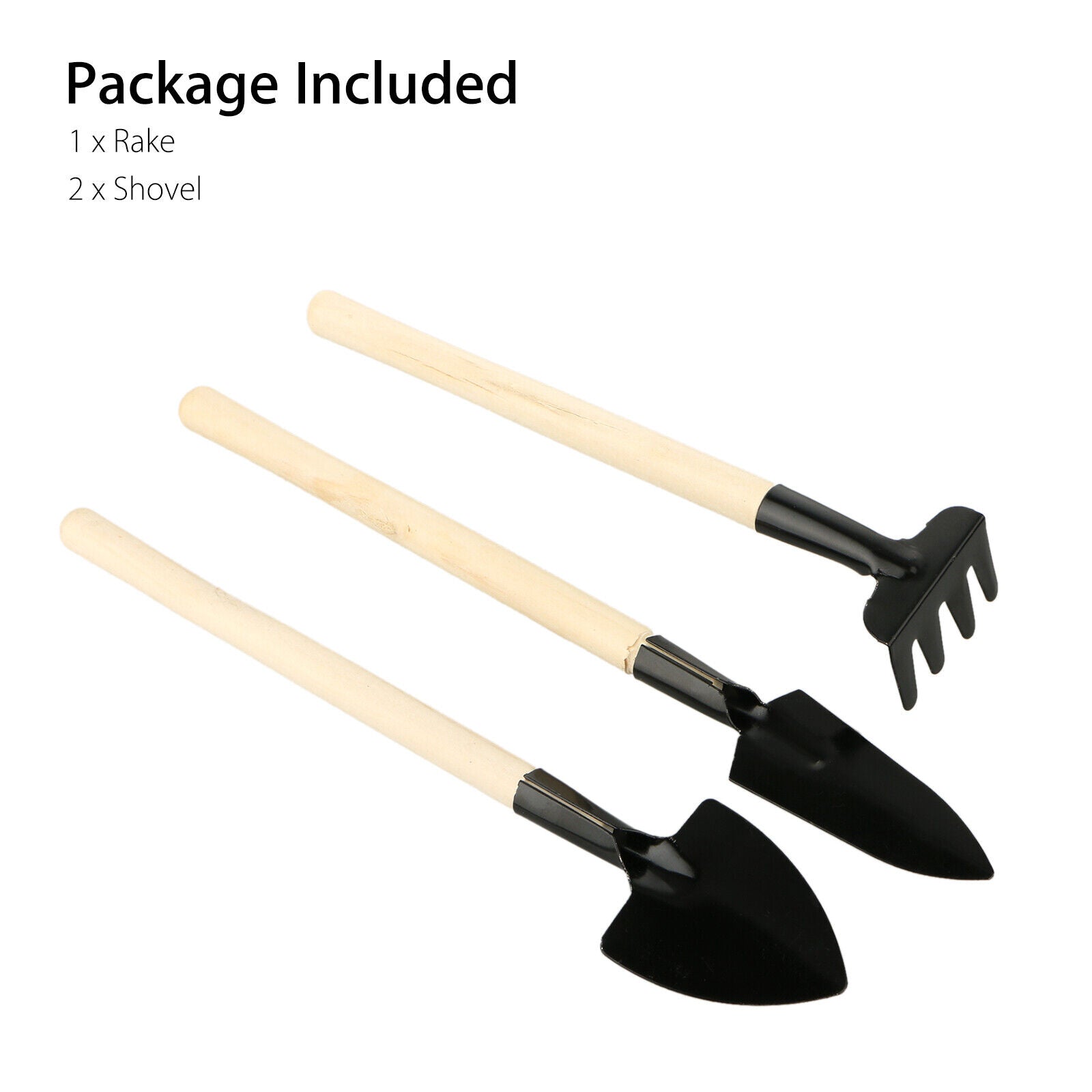 3 pcs Mini Shovel Spade Rake Garden Tool - Garden Seater