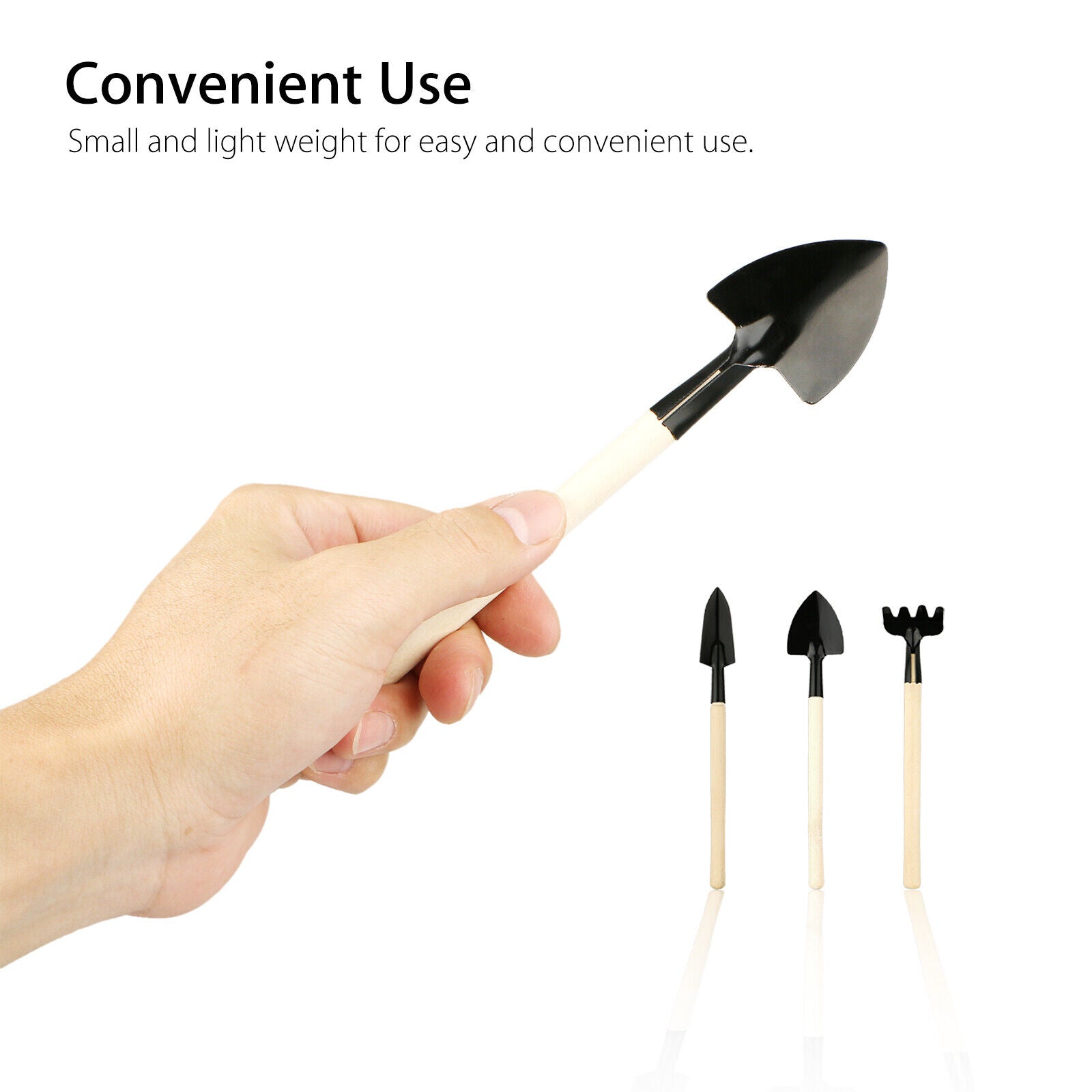 3 pcs Mini Shovel Spade Rake Garden Tool - Garden Seater